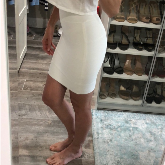 BCBG Max Azria Bandage Skirt - XS - Off White - Picture 2 of 6